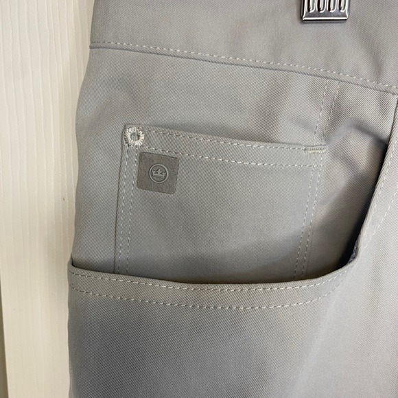 Peter Millar EB66 Performance Pants Mens 35x32 Five Pocket Grey Golf Casual - Picture 2 of 5